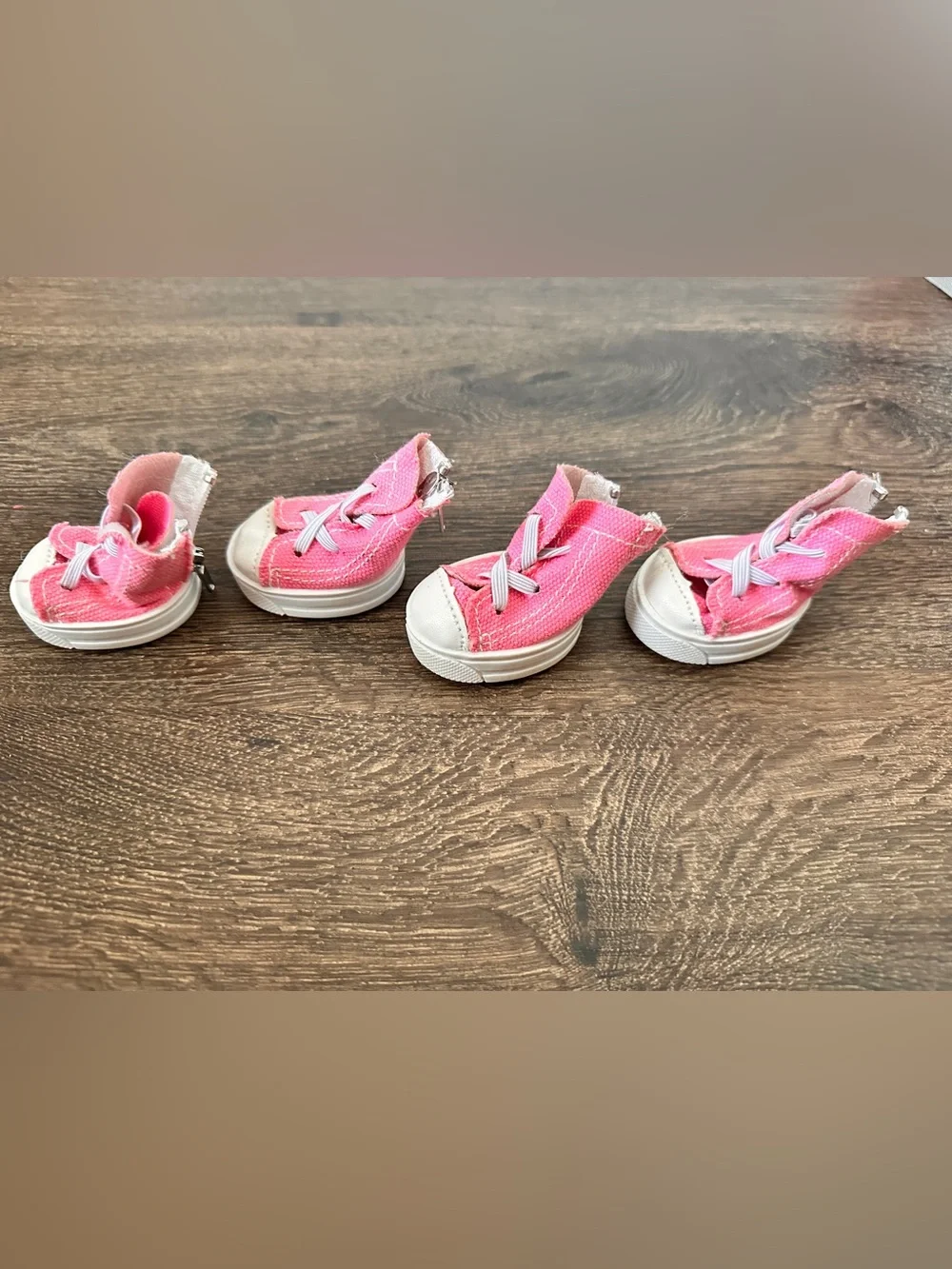 Pink small pet shoes simply dog high tops non slip